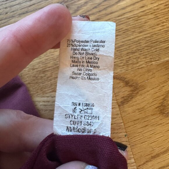 Mikey & Joey Sleeveless Dress Wine Burgundy Size Medium - Picture 5 of 7